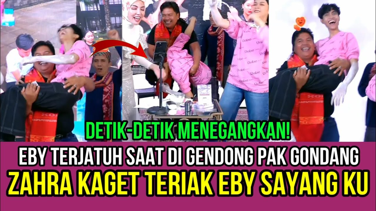 MENEGANGKAN! Eby Terjatuh di Gendong Pak Gondang, Zahra Teriak Eby Sayang ku!