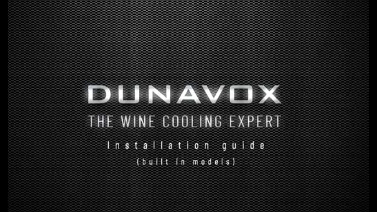 DUNAVOX WINE COOLER INSTALLATION