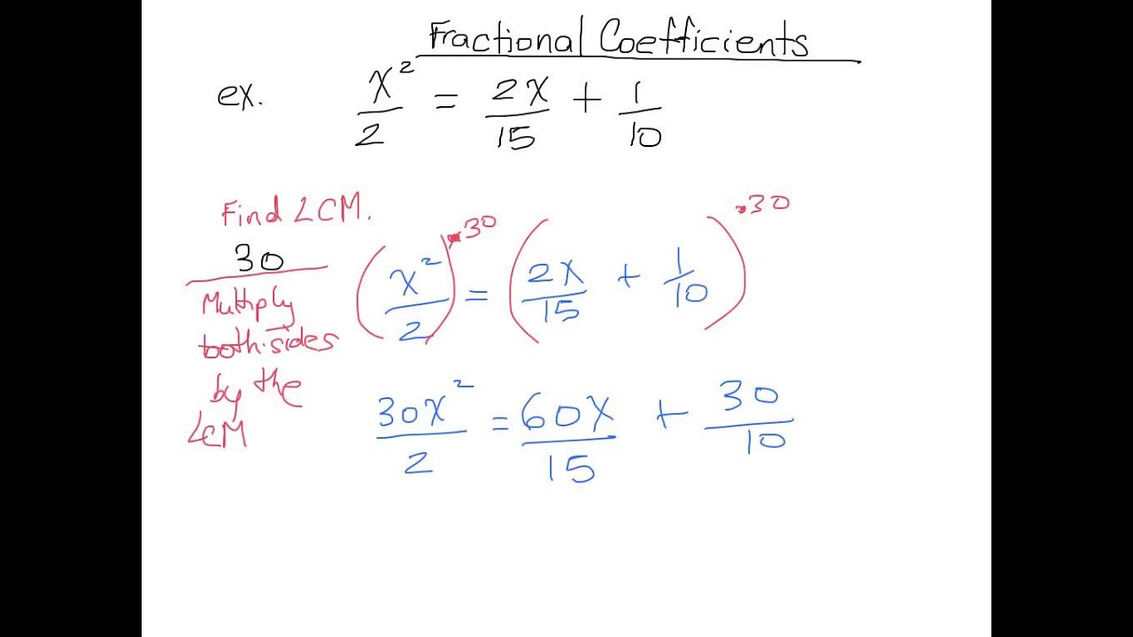 Fractional Coefficients