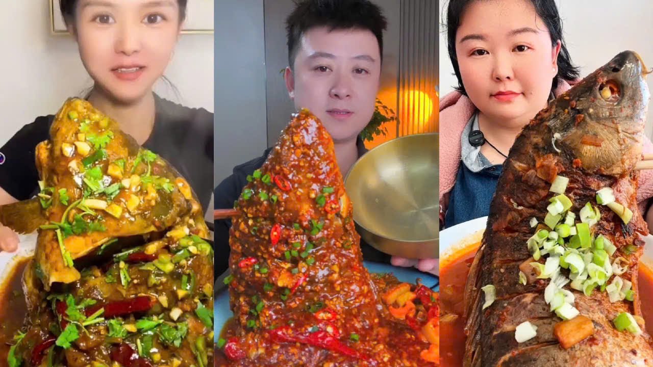 Eat Braised Fish, Challenge Eat Various Types of Braised Fish, Braised Fish Spicy #2