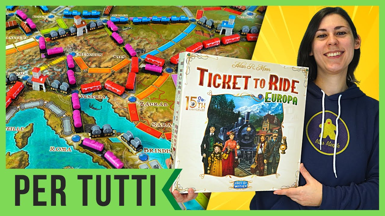 TICKET TO RIDE EUROPA 15° Anniversario - Tutorial Gioco da Tavolo 160