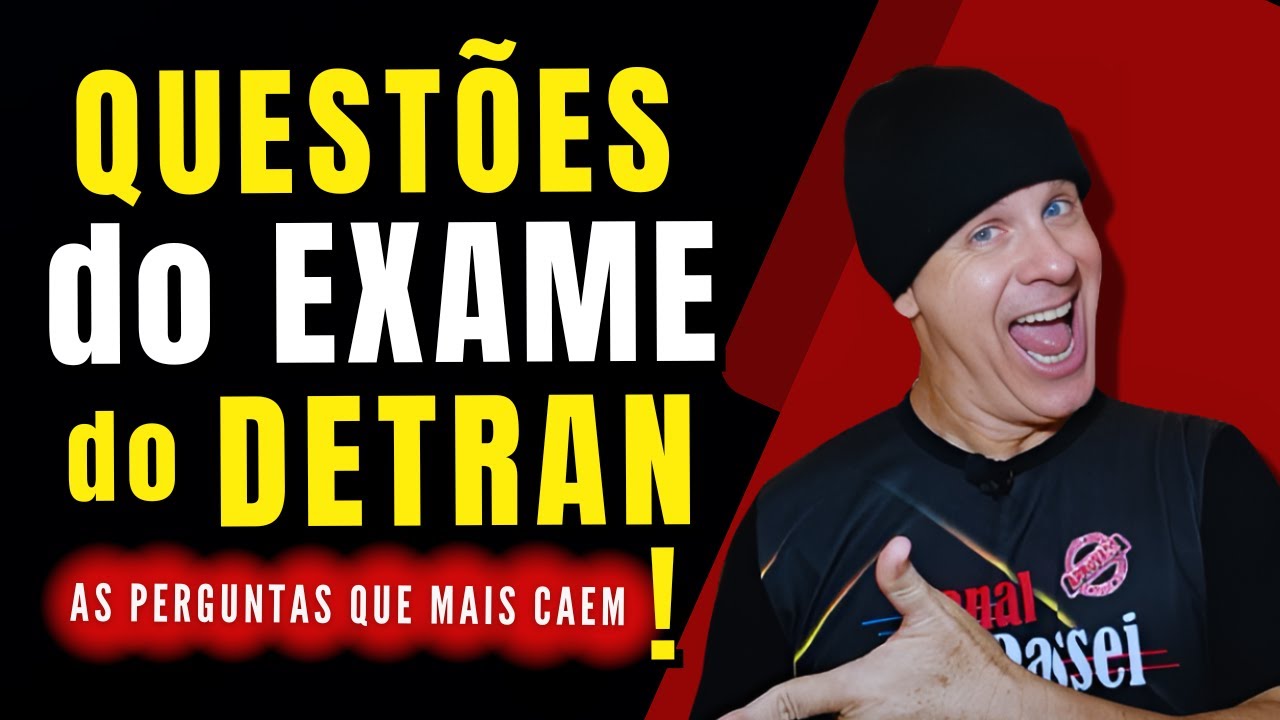 Simulado do DETRAN 2025. Prova de Legislação de Trânsito. Exame do DETRAN.