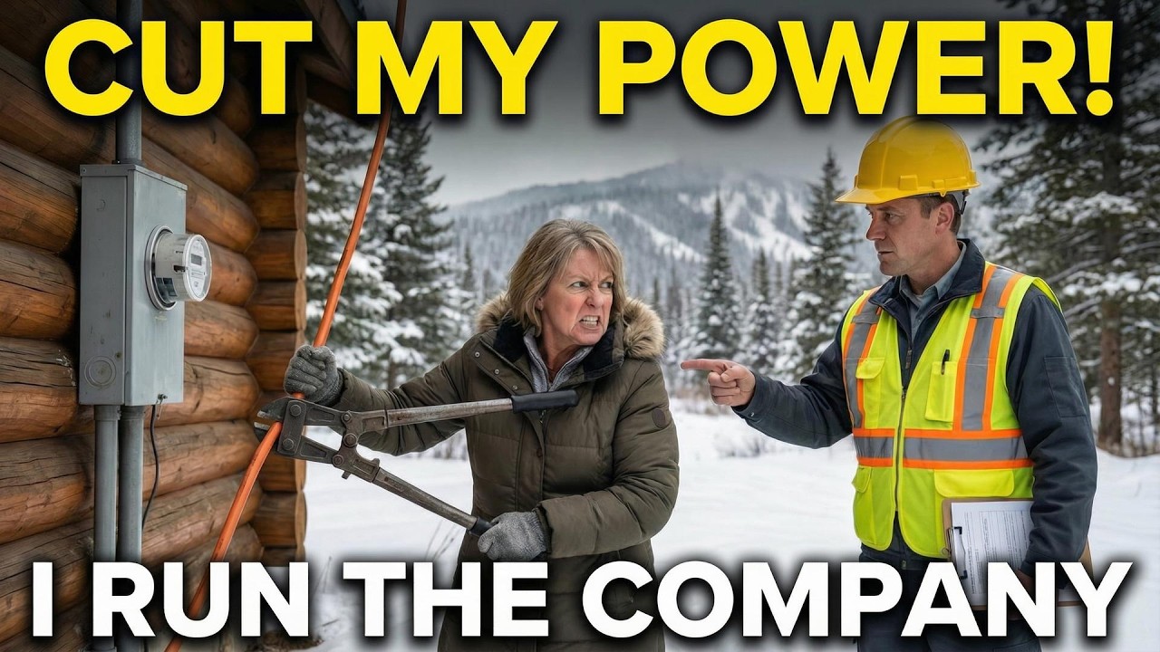 “Karen Cut Power to My Mountain Cabin — She Had No Idea I RUN THE POWER COMPANY..!”