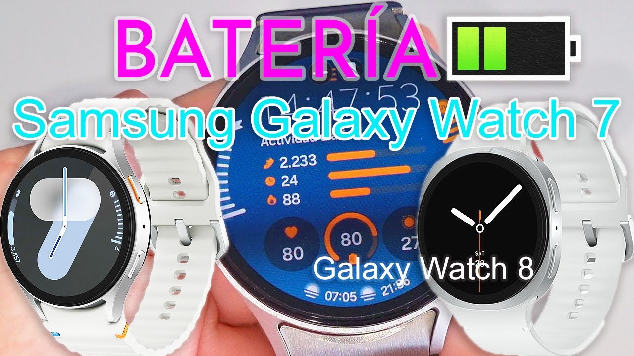 Duración de la batería del Samsung Watch 7​ ⭐ Diferencias con el Galaxy Watch 8