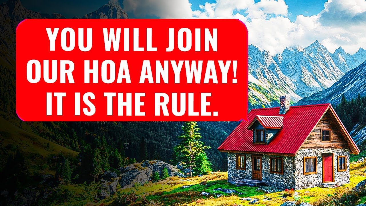 HOA Demands I Immediately Join Their HOA Because I Cannot Live Outside Their HOA! I'm The Owner.