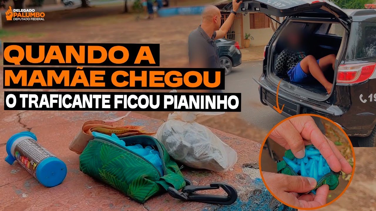PERTO DA MAMÃE O TRAF1CANTE FICOU PIANINHO