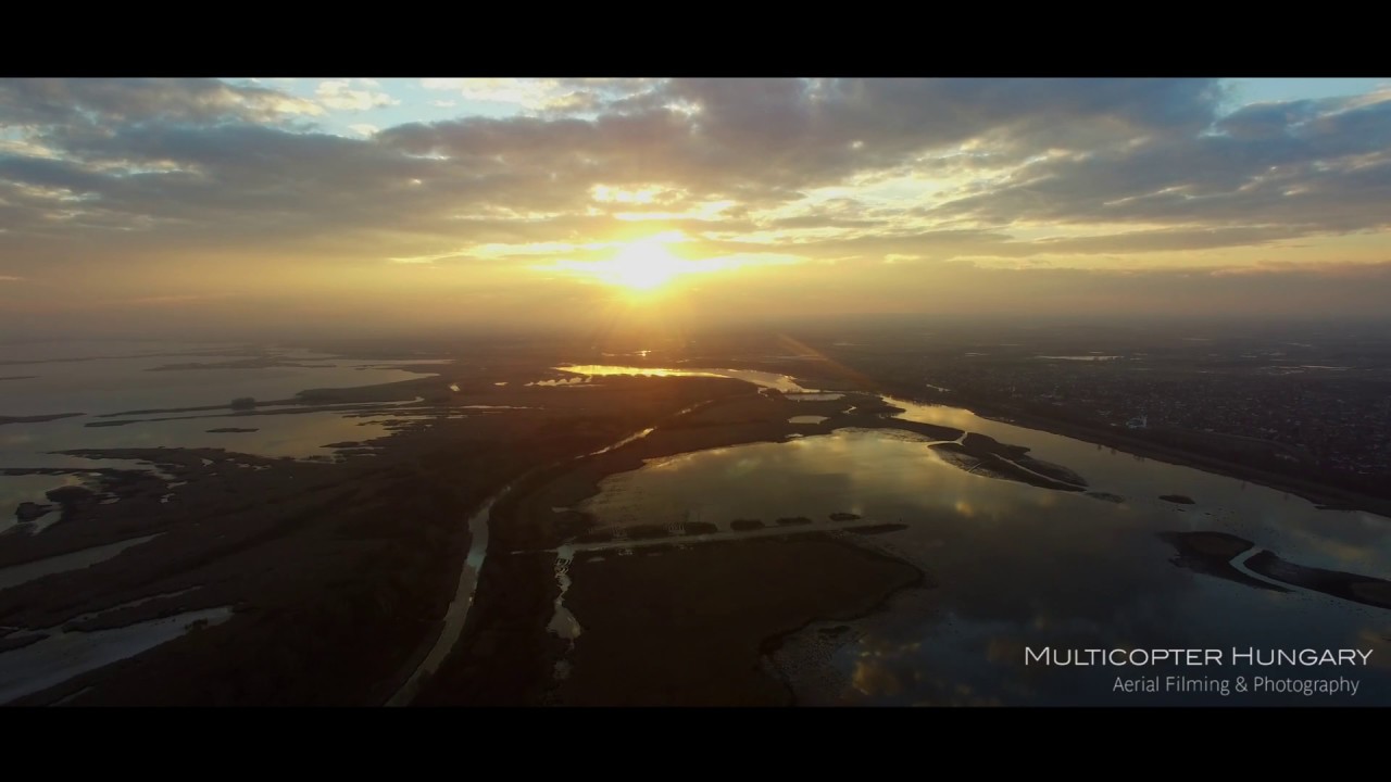 Tisza-t&oacute; fel&uuml;lről - Lake Tisza from air (Epic 4K Aerial edit)