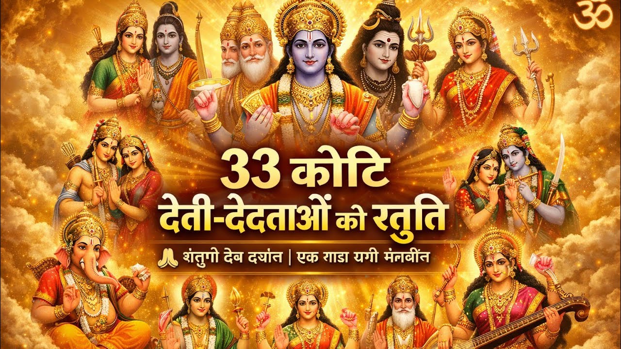 33 कोटि देवी-देवताओं की स्तुति - सम्पूर्ण देवी-देवता कृपा स्तोत्र - Most Powerful All Gods Stuti