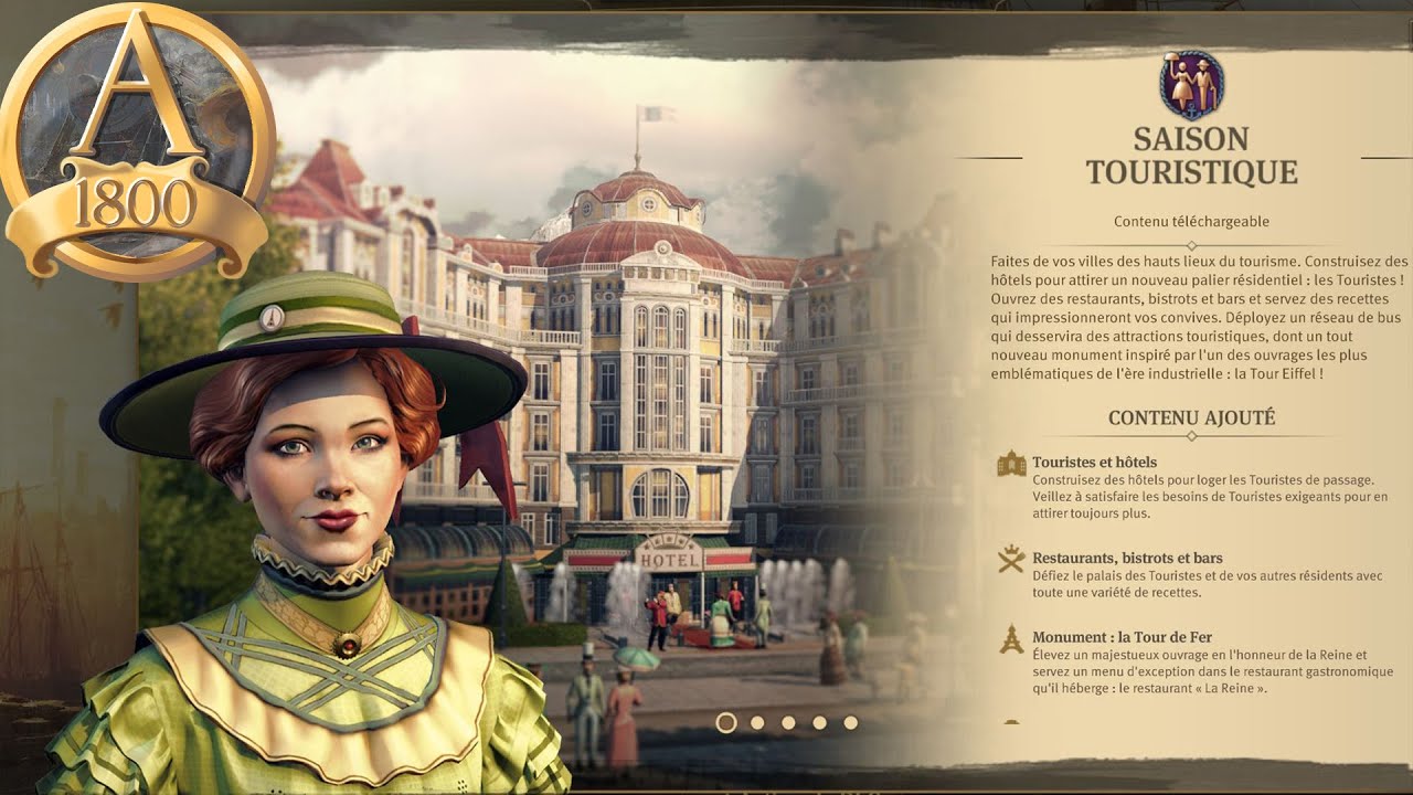 [FR] ANNO 1800 Saison touristique DLC 8