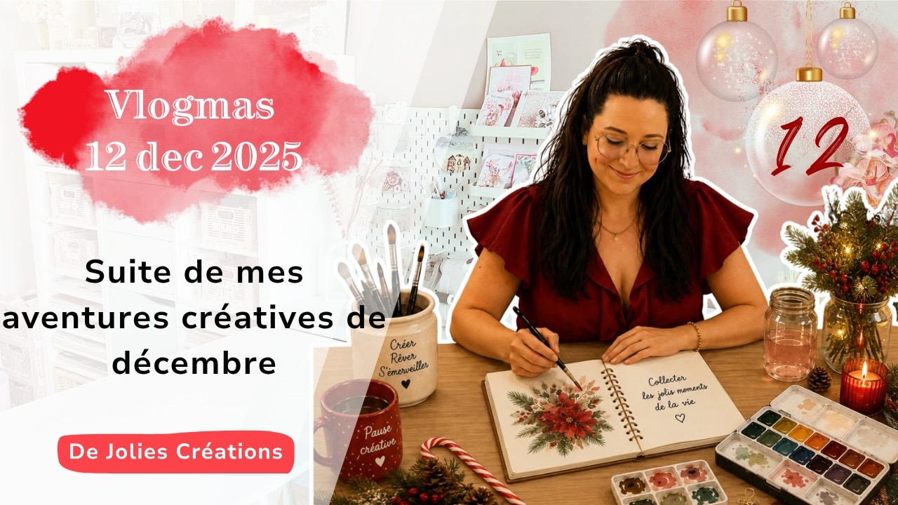 VLOGMAS 12 - SUITE DE MES AVENTURES CREATIVES DE DECEMBRE ! #scrapbooking