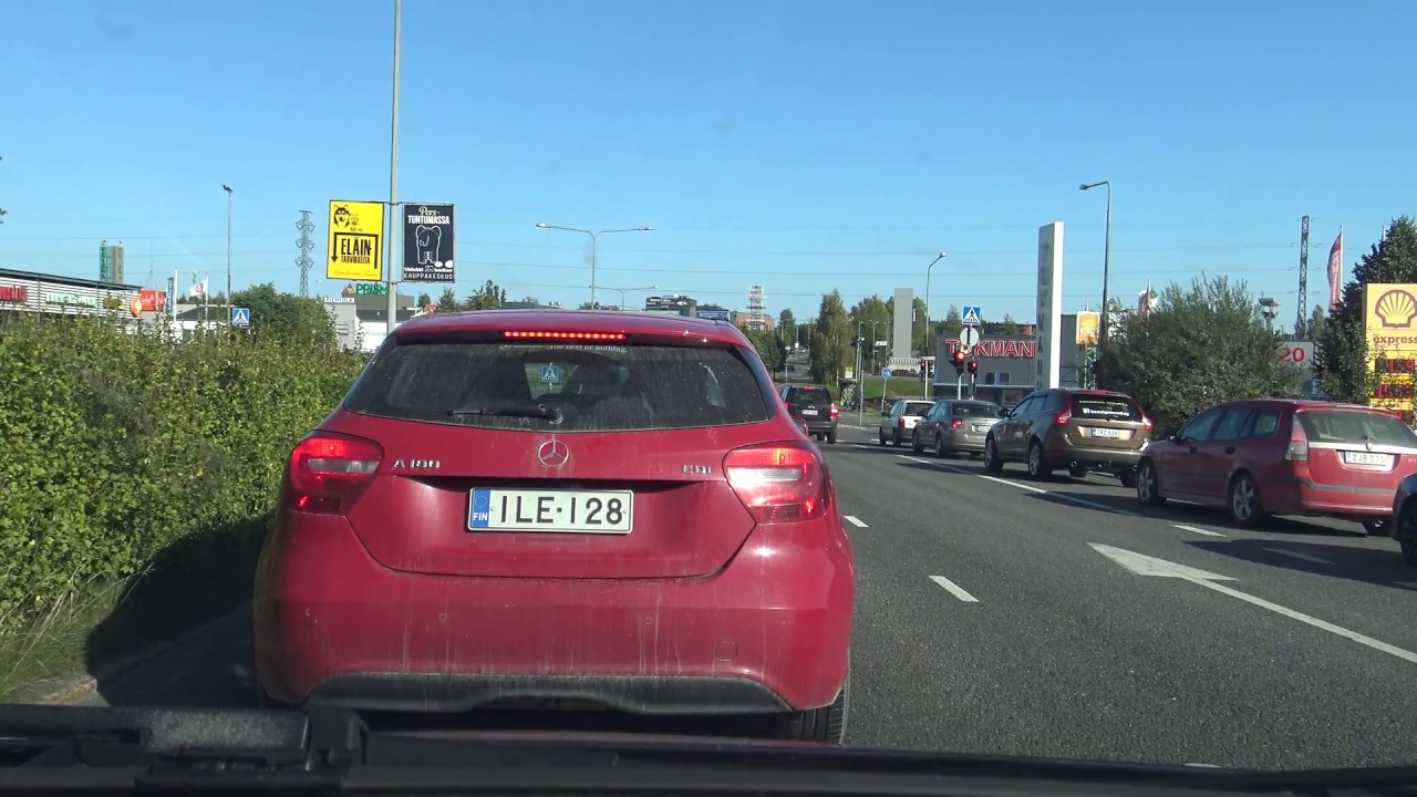 4K | Sunny Day Driving in Tampere, Finland - Sony FDR-AX33