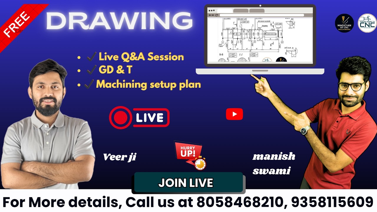 LIVE: GD&T Explained for Machining | How to Set Correct Machining Pla