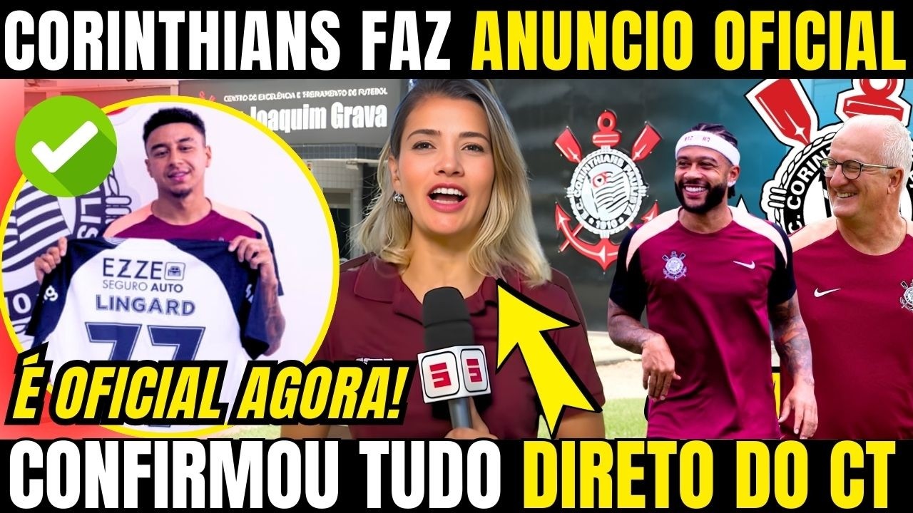 CORINTHIANS ANUNCIA REFORÇO MIDIÁTICO E SURPREENDE TODO MUNDO! SEXTA COM ÓTIMAS NOTÍCIAS NO TIMÃO