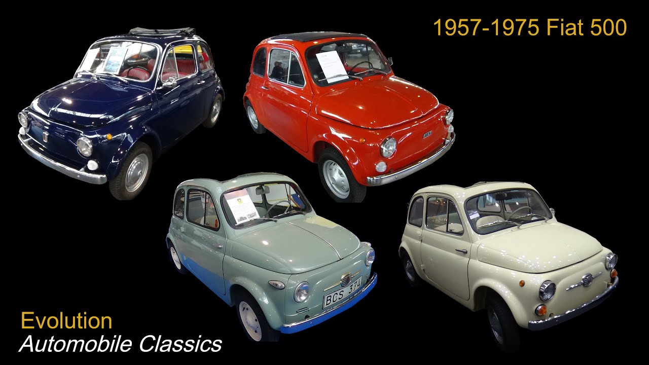 1957 - 1975 Fiat 500 Evolution