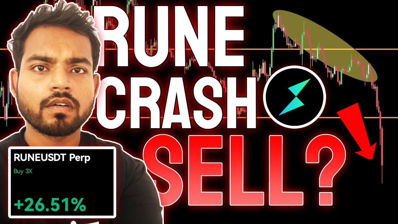 RUNE TOKEN CRASH🚨 WHY RUNE FALLING? THORCHAIN TA & CHART BUY OR SELL RUNE COIN? Urgent RUNE Holders!