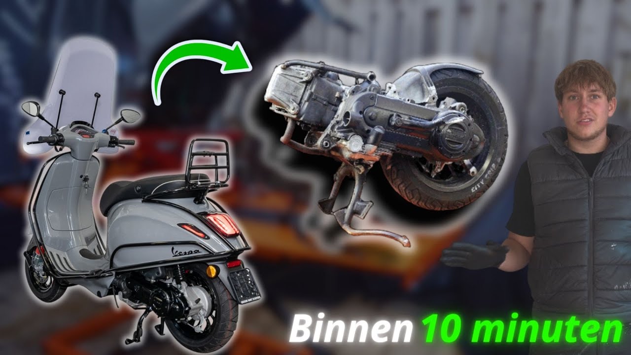 Piaggio & Vespa blok demontern in 10 MINUTEN *Sleutelen met Delano*