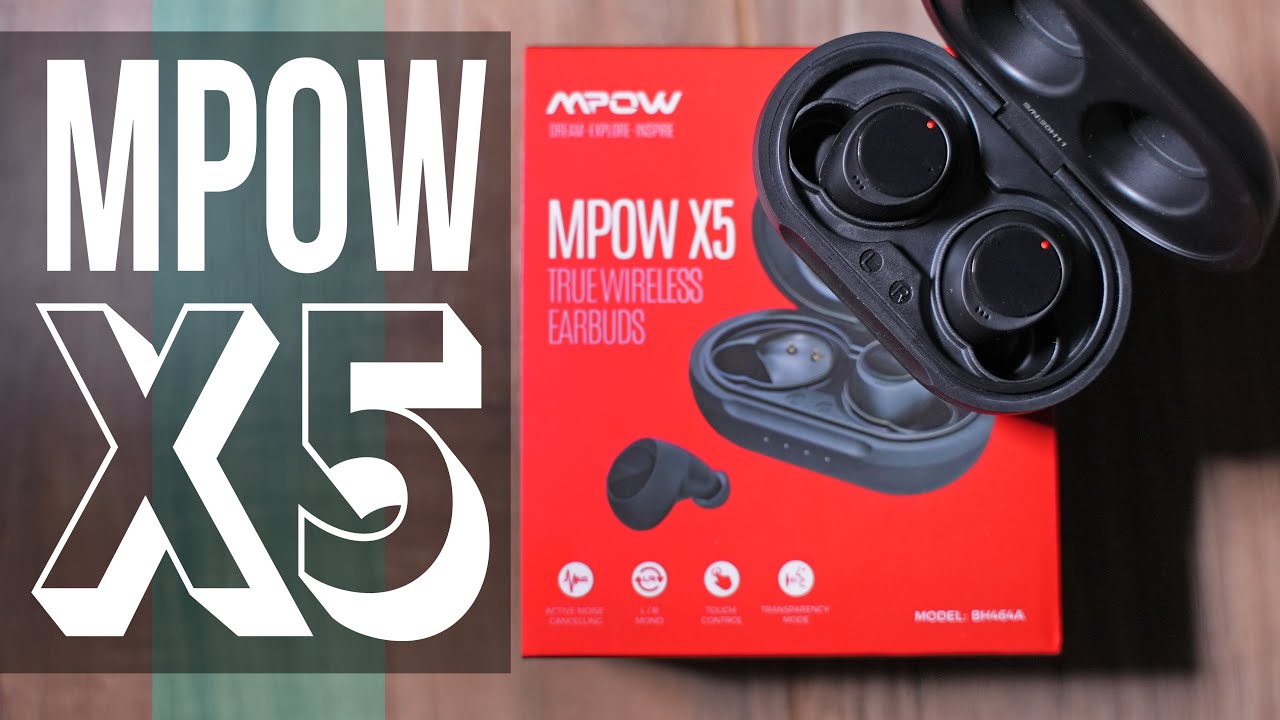 MPOW X5 True Wireless Earbuds - Budget Active Noise Cancellation!