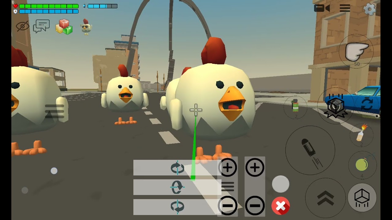 El primer ataque de los tripode del 2005 en chicken gun 