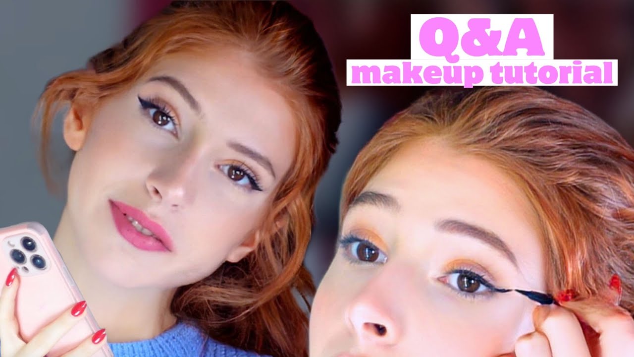 أسئلة وأجوبة + ميكب توتوريال || طريقة رسم الآيلاينر 😍