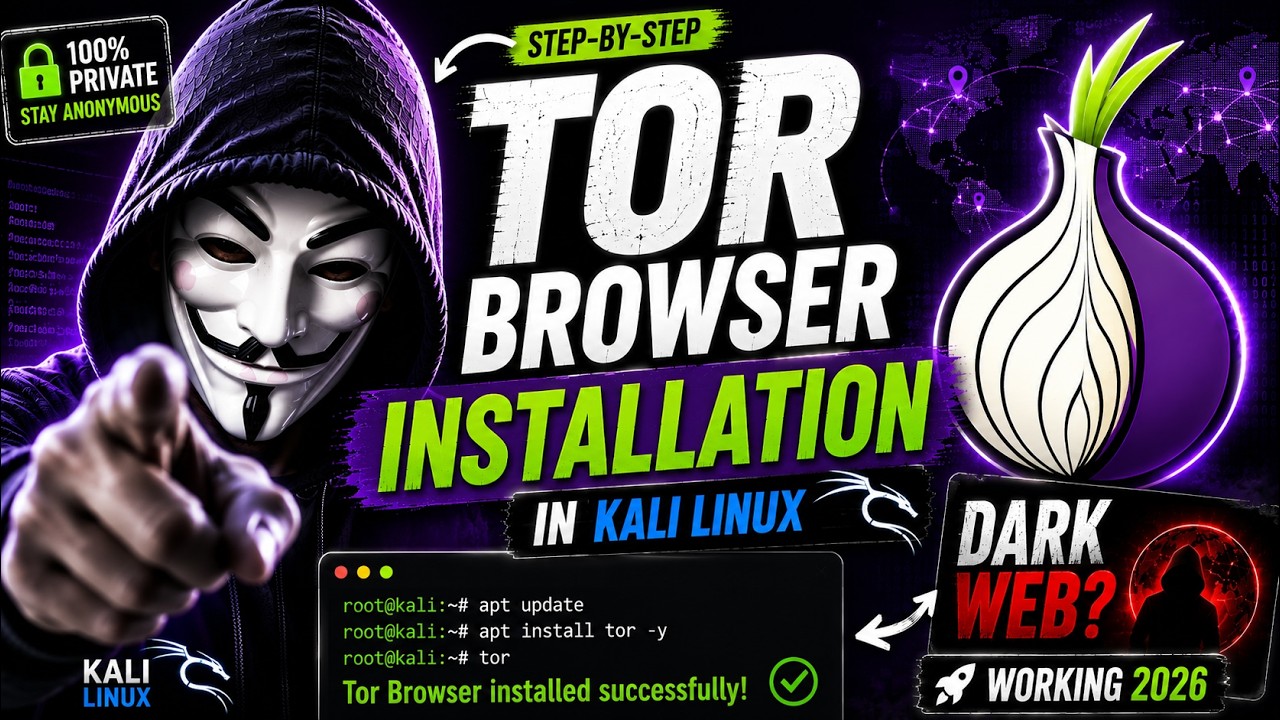 TOR Browser Installation in Kali Linux 😳 | Dark Web Explained | Ethical Hacking