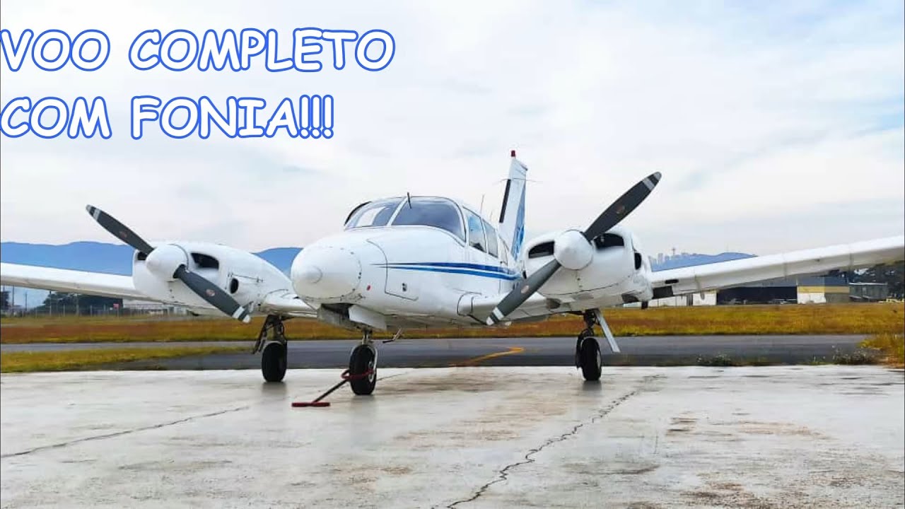 VOO COMPLETO DE BELO HORIZONTE PARA DIVINÓPOLIS COM FONIA. SINTA-SE NA CABINE COM OS PILOTOS