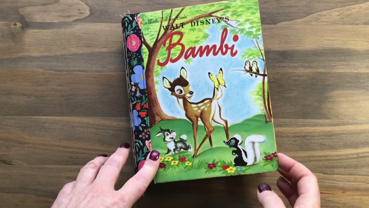 Upcycled Golden Book Journal