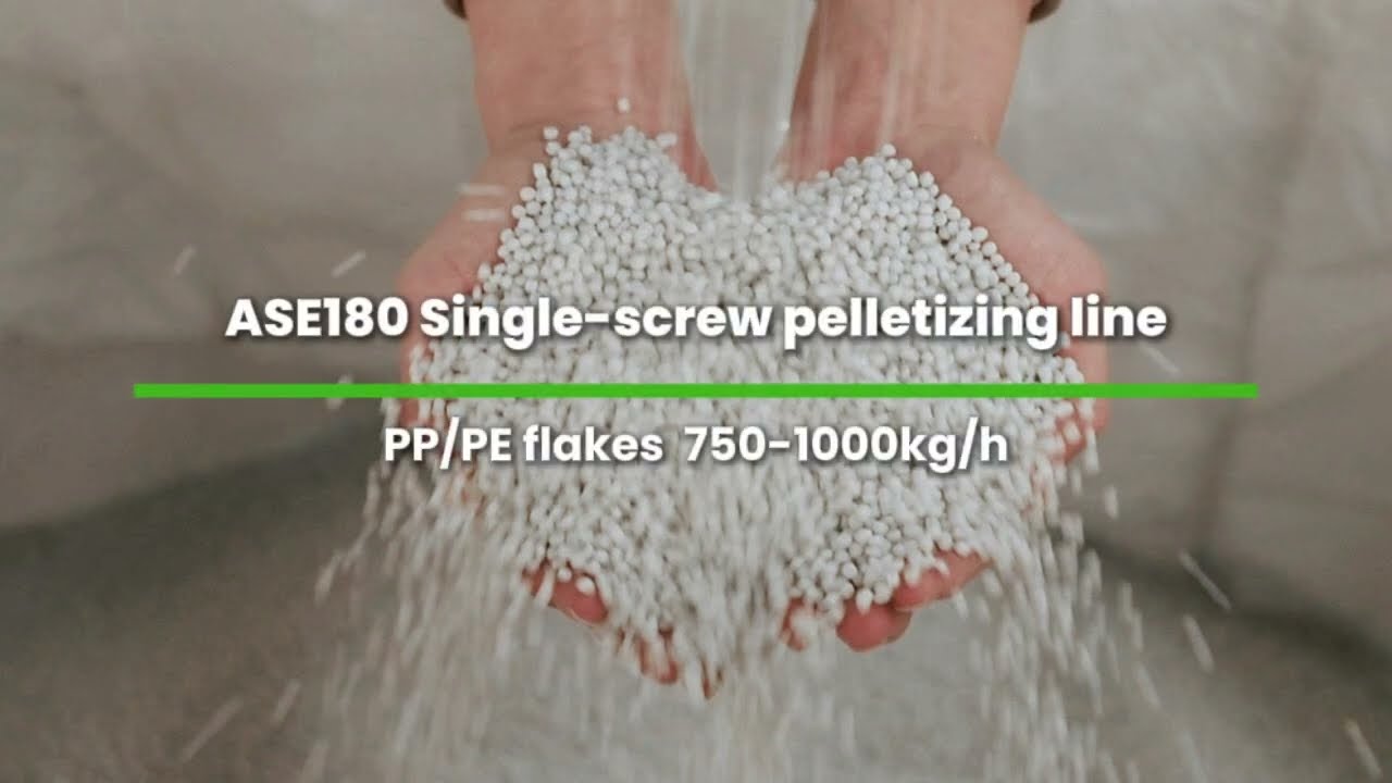 ASE180 single extruder pelletizing machine for PP, PE Aceretech 2026
