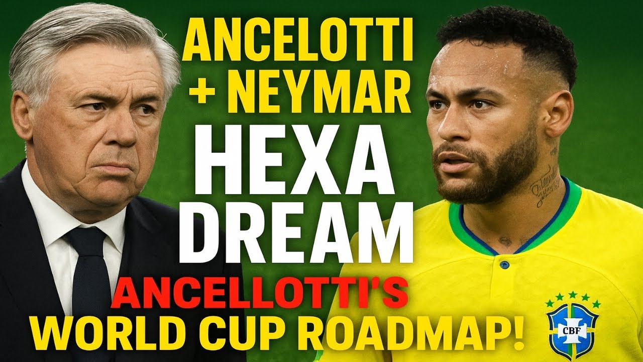Brazil’s Biggest Secrets Exposed! Brazil’s Hexa Dream: Ancelotti’s Plan from Penalties to Neymar
