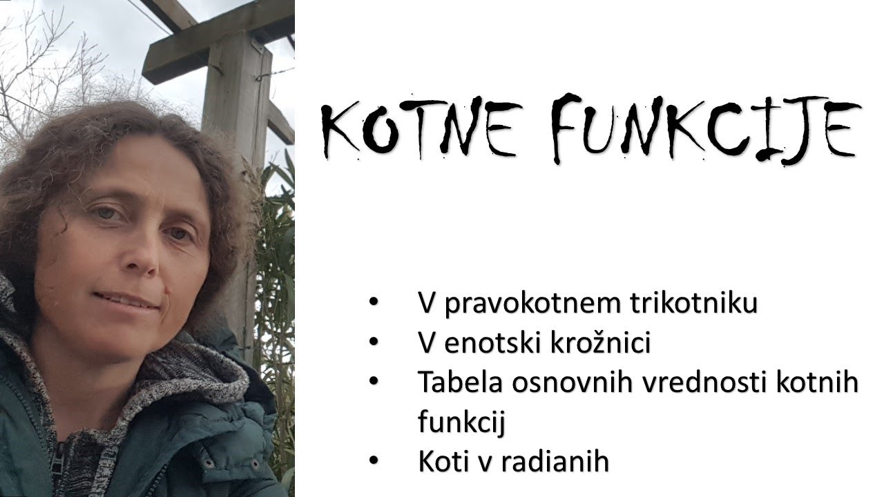 KOTNE FUNKCIJE