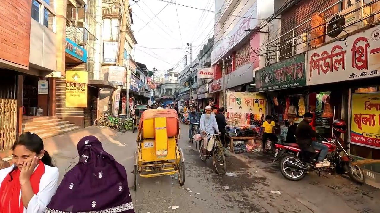 Bangladesh Jessore City Market Walk Tour | Jessore Street And Market View |