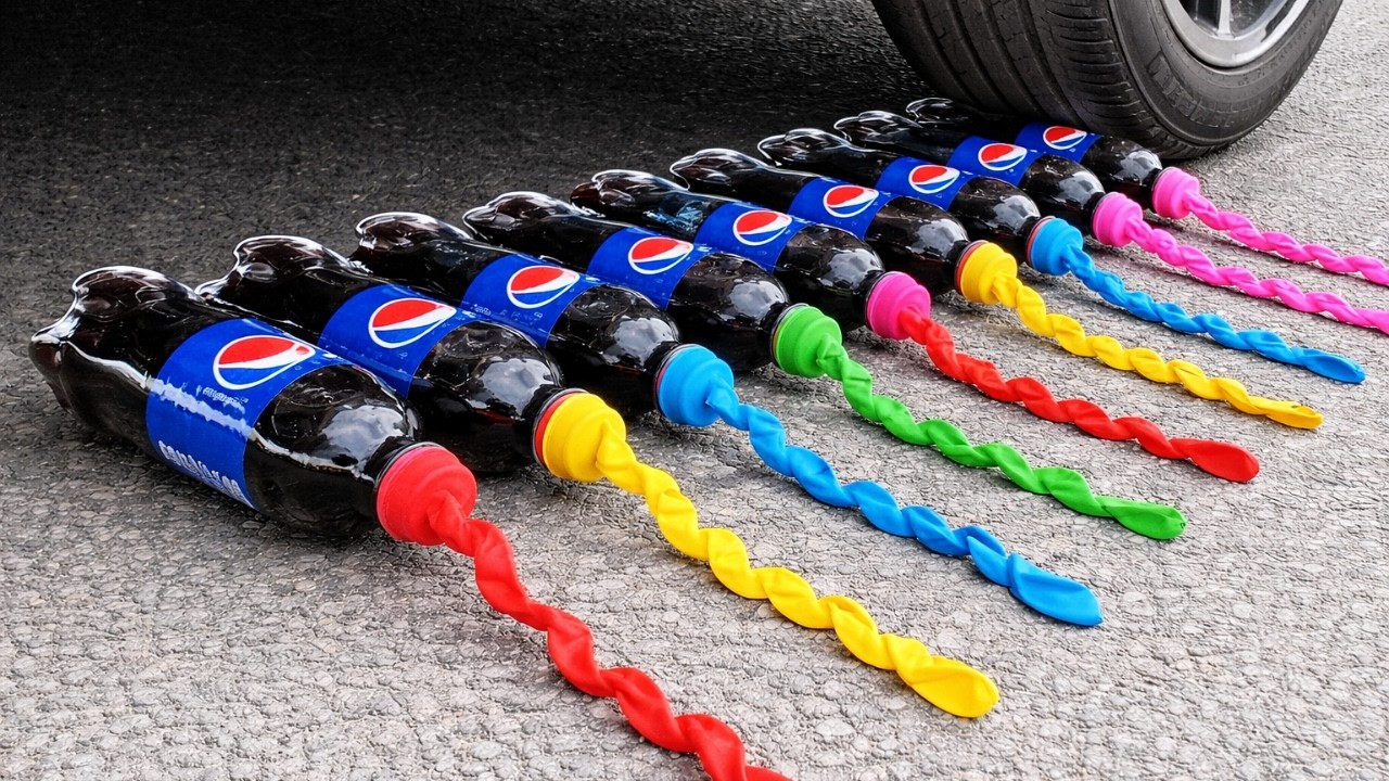 Funny Crushing Experiment &ndash; Cola & Jelly vs Car! Crunchy & Soft Objects Get Smashed 🚗💥