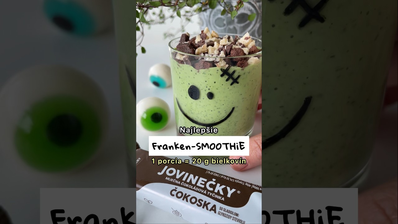 FRANKEN-SMOOTHIE: high-protein, super easy #easyrecipe #recipe #halloween #foodinspiration