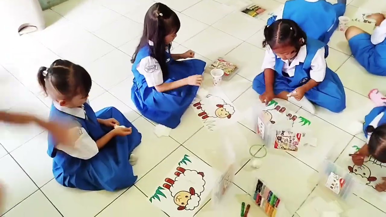 Tema Binatang, membuat Domba#sekolah #tk #dinaspendidikan #anakanak 