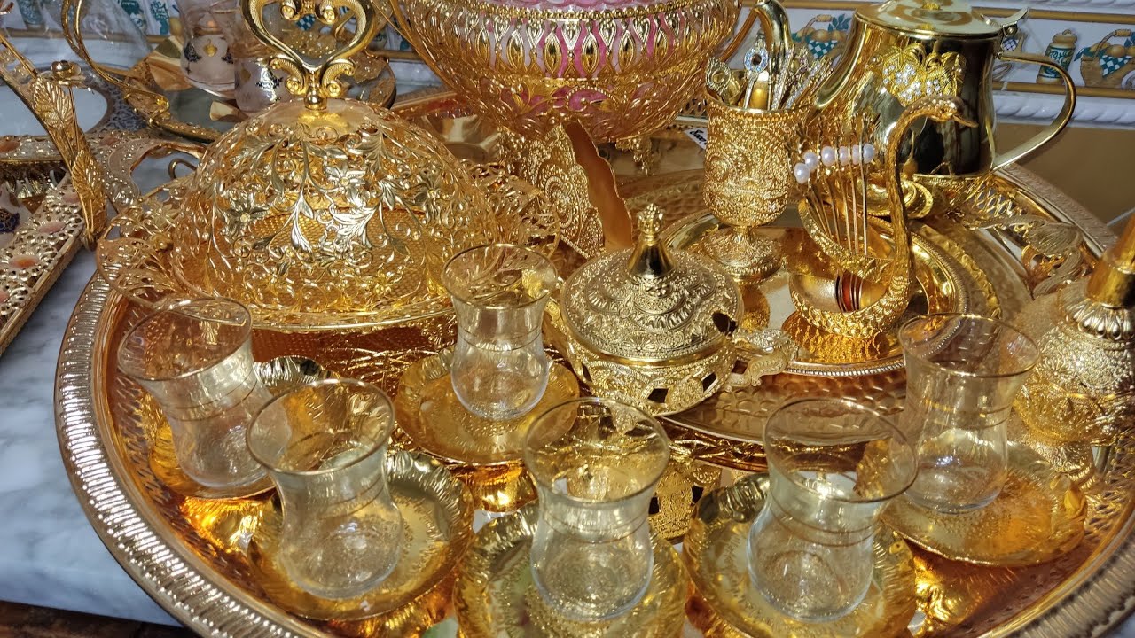 مشترياتي الأواني الذهبية فخامة وبريستيج روعة خاصة بالمناسبات وشوفوا الهدية لي شرتهالي عجوزتي