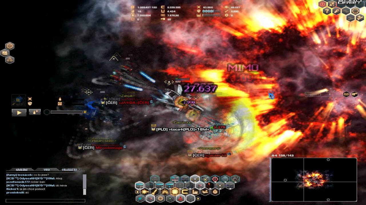Dark Orbit cz2- »toca-h[PLD]»18lvl» and rolda9898 on hunt