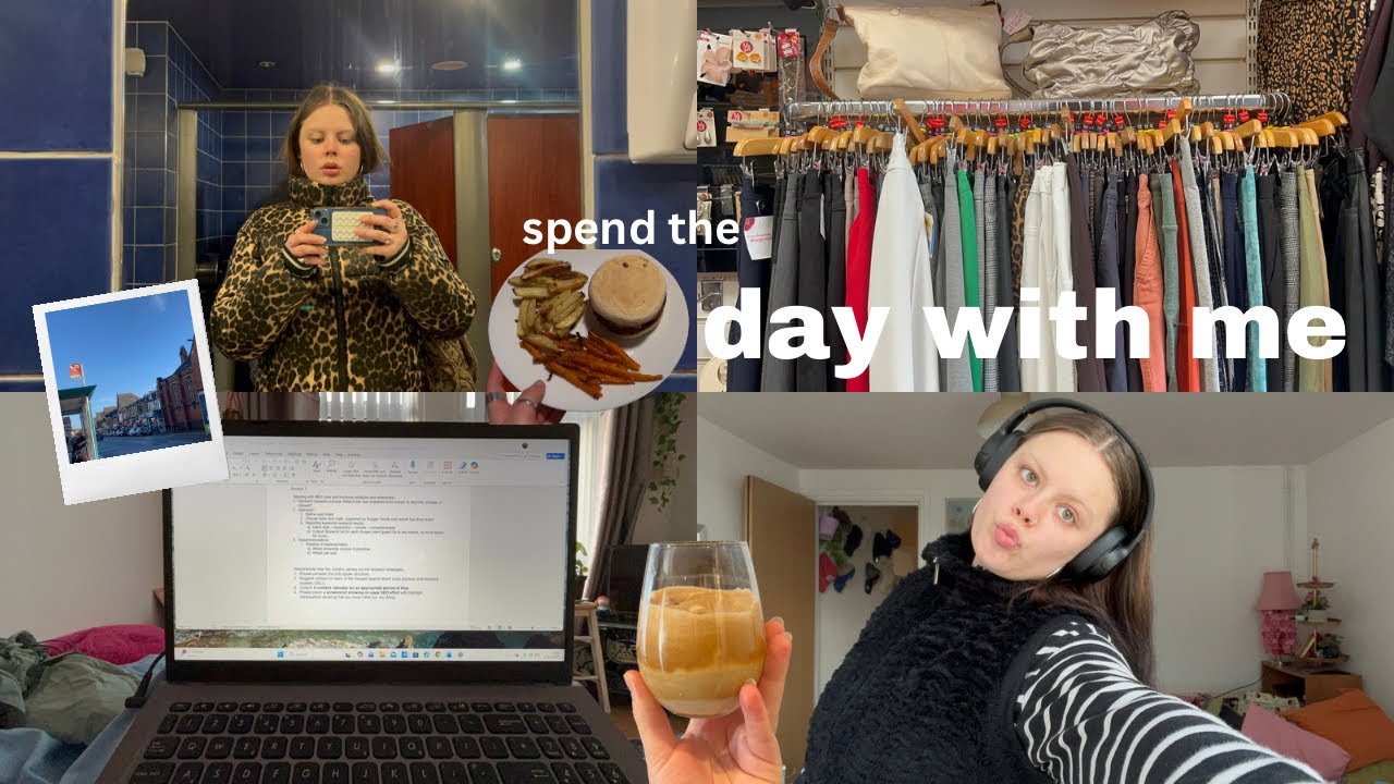 spend a saturday with me- running errands, uni work and charity shopping!