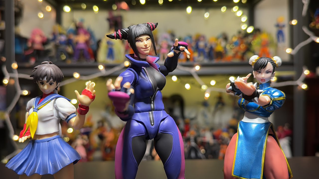 STREET FIGHTER SHF Chun Li & Sakura VS STORM COLLECTIBLES Juri! - Isaakman1218 #chunli #juri #sakura