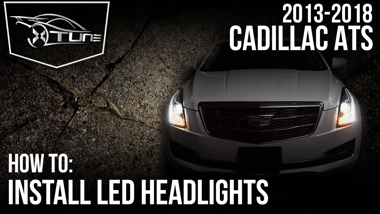 X-tune Installation Video: 2013-2018 Cadillac ATS  - LED Headlights