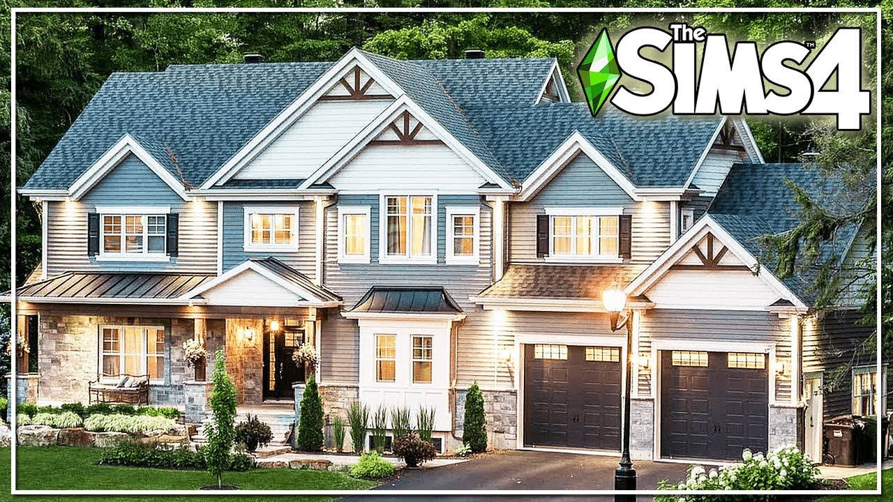 REAL TO SIMS: FAMILY MANSION || The Sims 4: Speed Build (NO CC)