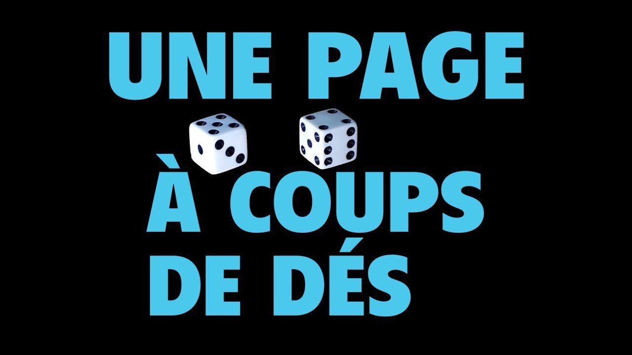 Une page à coups de dés