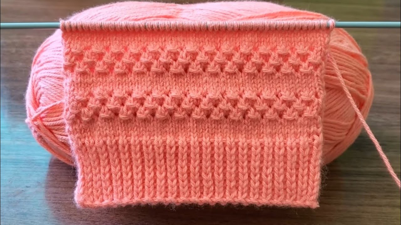 HERMOSO PATRÓN TEJIDO A DOS AGUJAS O PALITOS | TEJIDOS SAMANTHA 💗 #tejer #tejido #knit #knitting