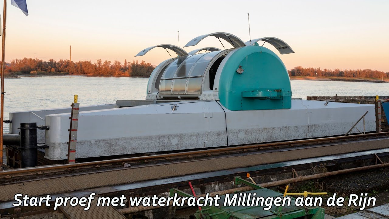 Start proef met waterkracht Millingen aan de Rijn