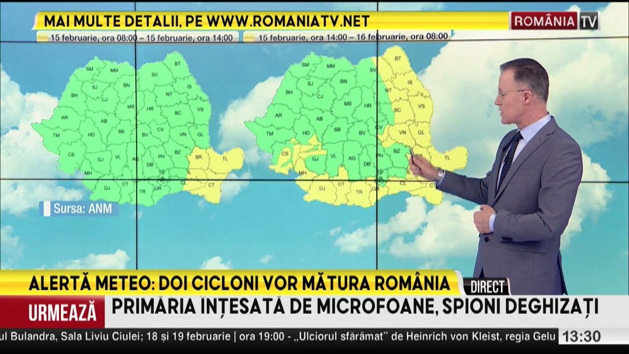 Unde se reinstalează viscolul puternic şi ploile reci