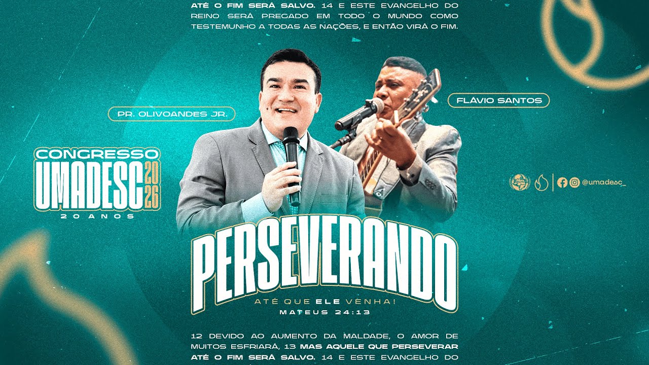 CONGRESSO DE JOVENS - UMADESC 2026 | DOMINGO MANH&Atilde;