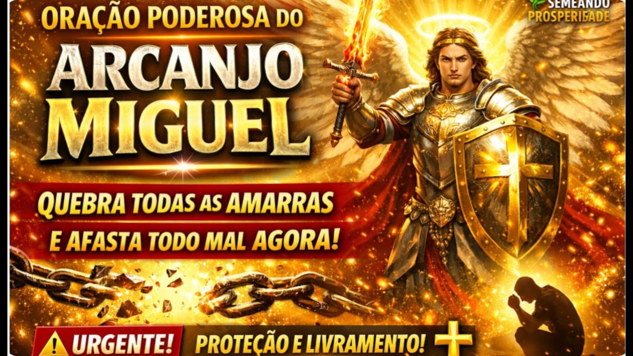ORAÇÃO PODEROSA DO ARCANJO MIGUEL ⚔️ QUEBRA TODAS AS AMARRAS E AFASTA TODO MAL AGORA!