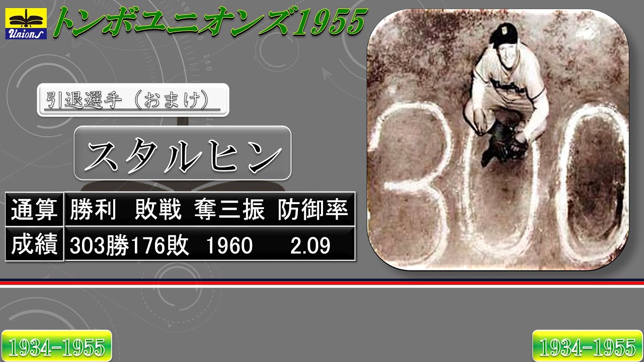 【過去行きました】1955年トンボユニオンズ1-9+α