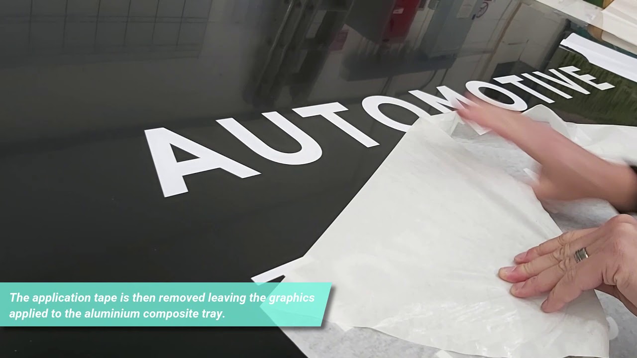 How an aluminium composite tray sign is manufactured & installed