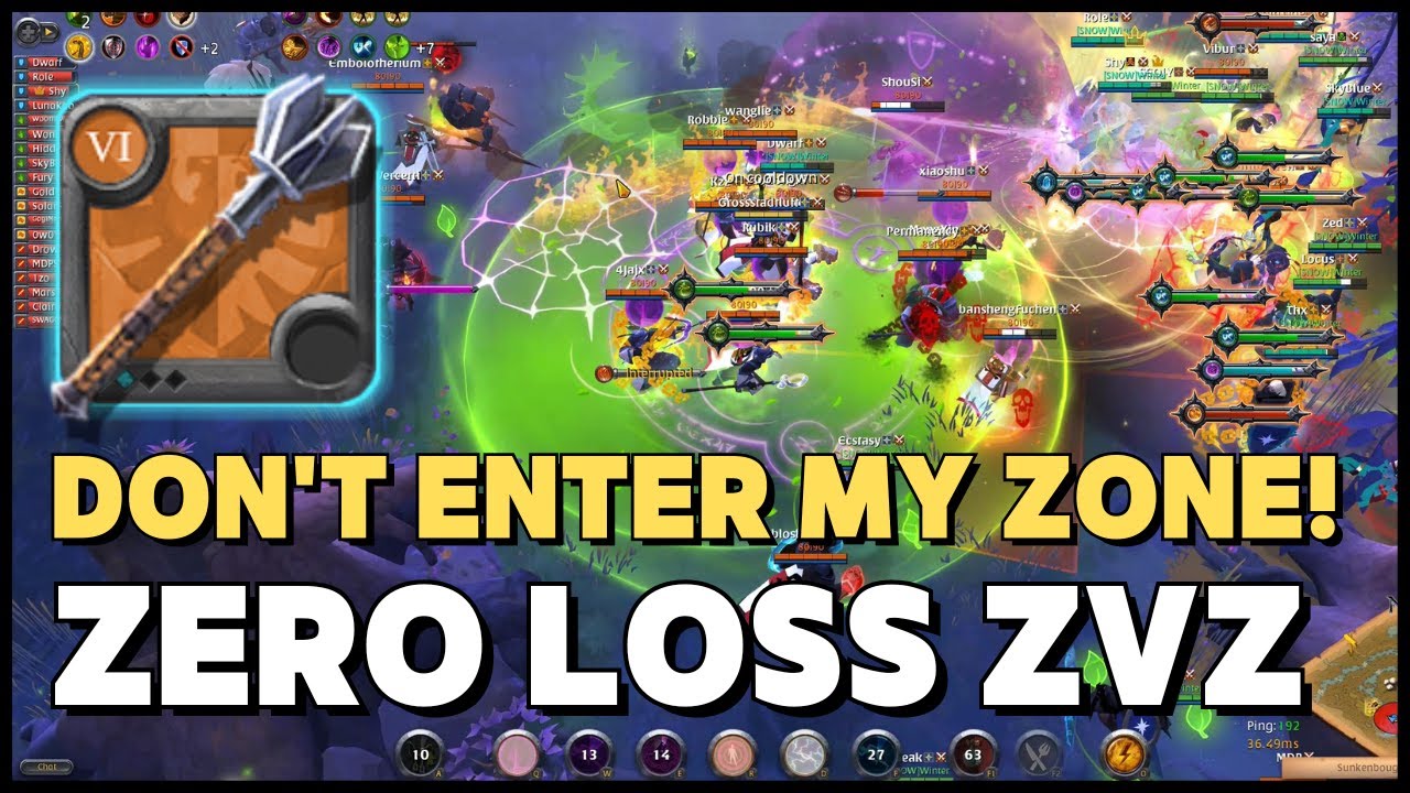 Punishing Our Enemies Without Loss in My Zone (Heavy Mace) - Albion Online ZvZ (East)