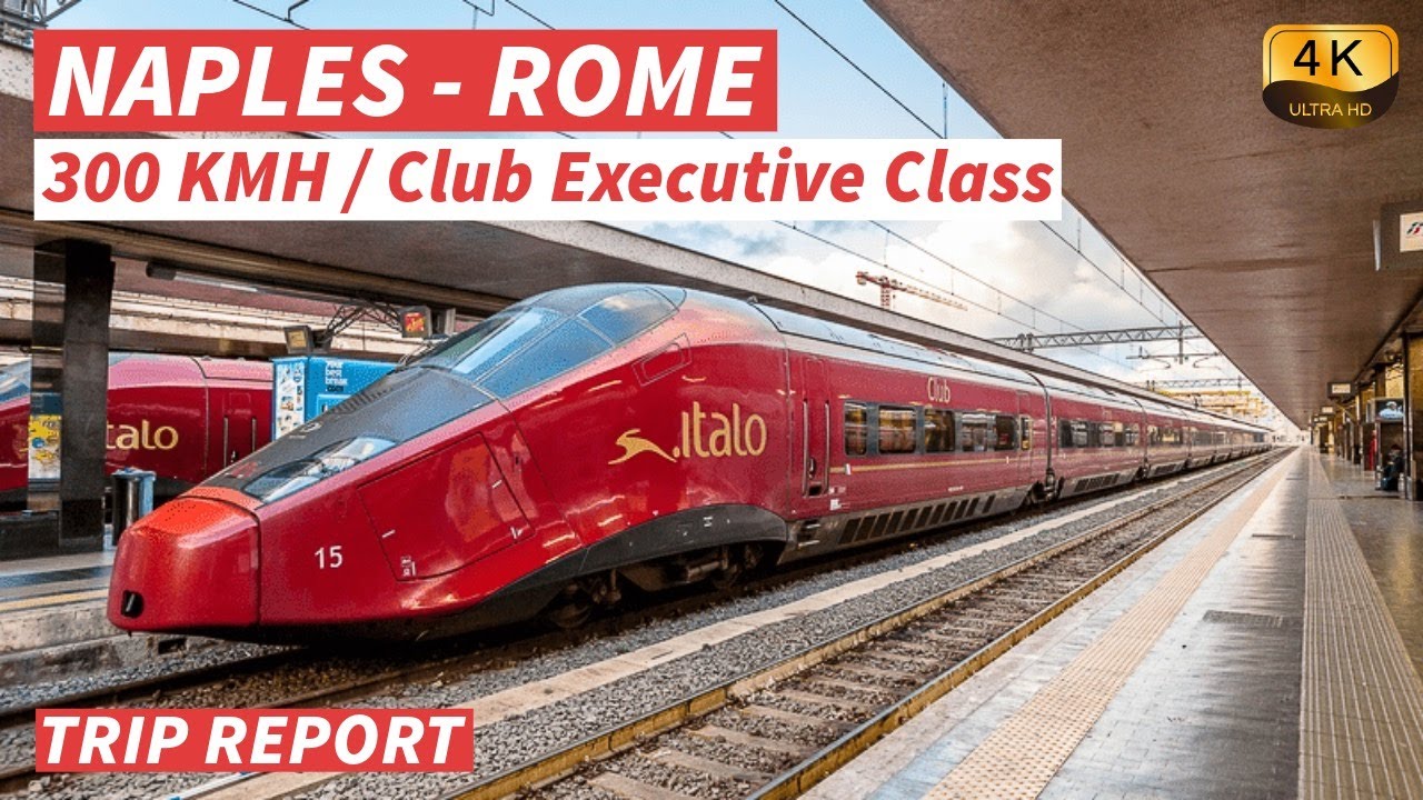 【4K】Является ли Italo лучшим высокоскоростным поездом в Италии со скоростью 300 км/ч? - С субтитрами