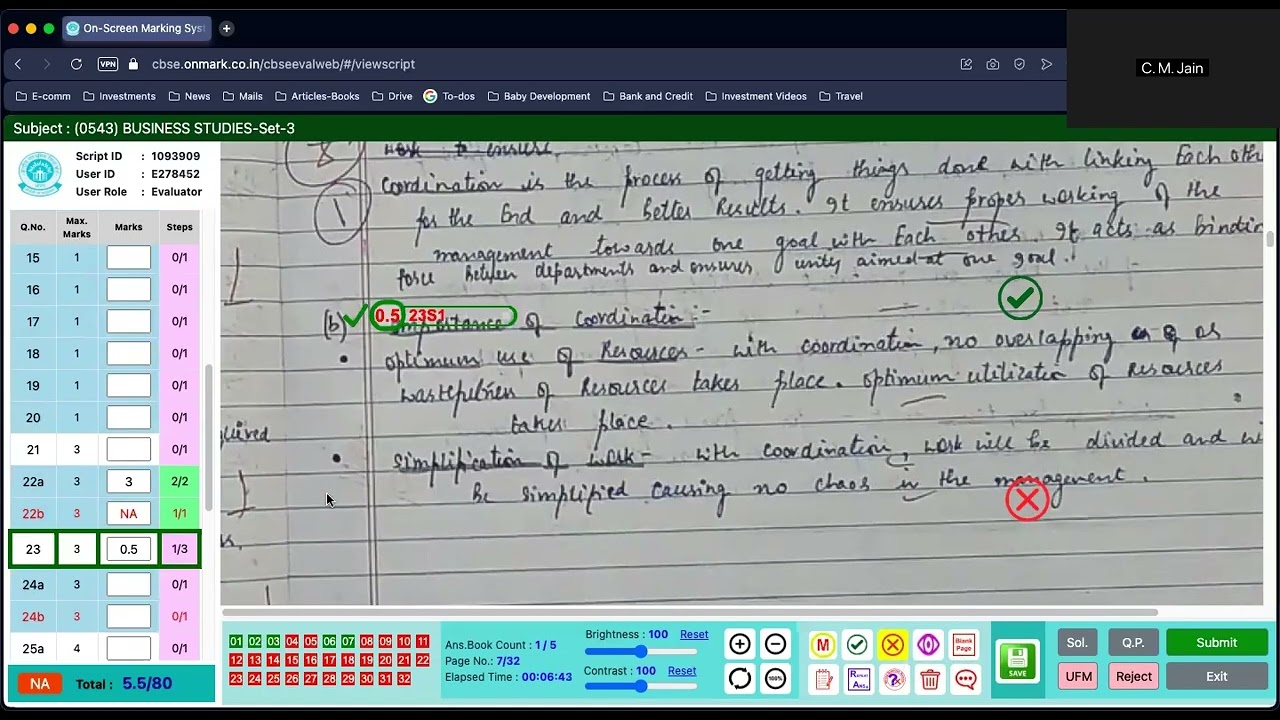 On Screen Marking
